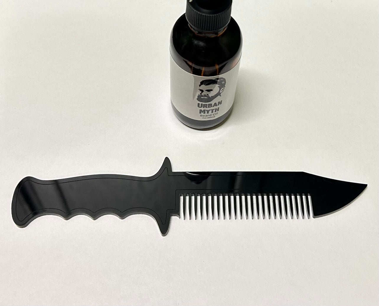Acrylic Black Beard Comb