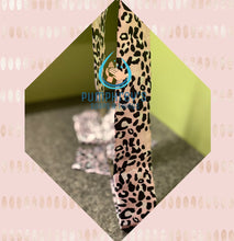 Load image into Gallery viewer, Pink Leopard Print Satin Edge Scarf
