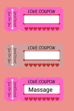 Load image into Gallery viewer, Customizable Love Coupons (Non-Canva Pro Edition), Printable Gifts
