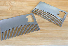 Load image into Gallery viewer, Stainless Steel Beard Comb and Bottle Opener
