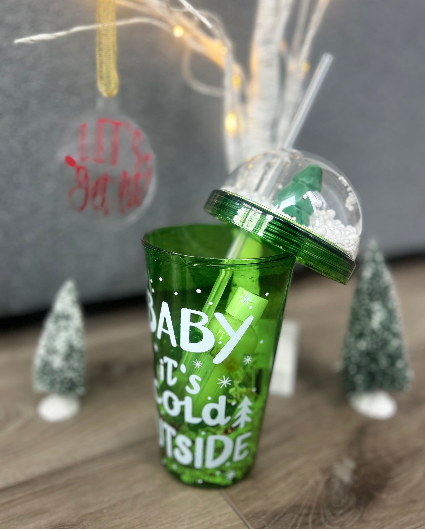 Holiday Theme Tumbler Self Care Set with Lotion