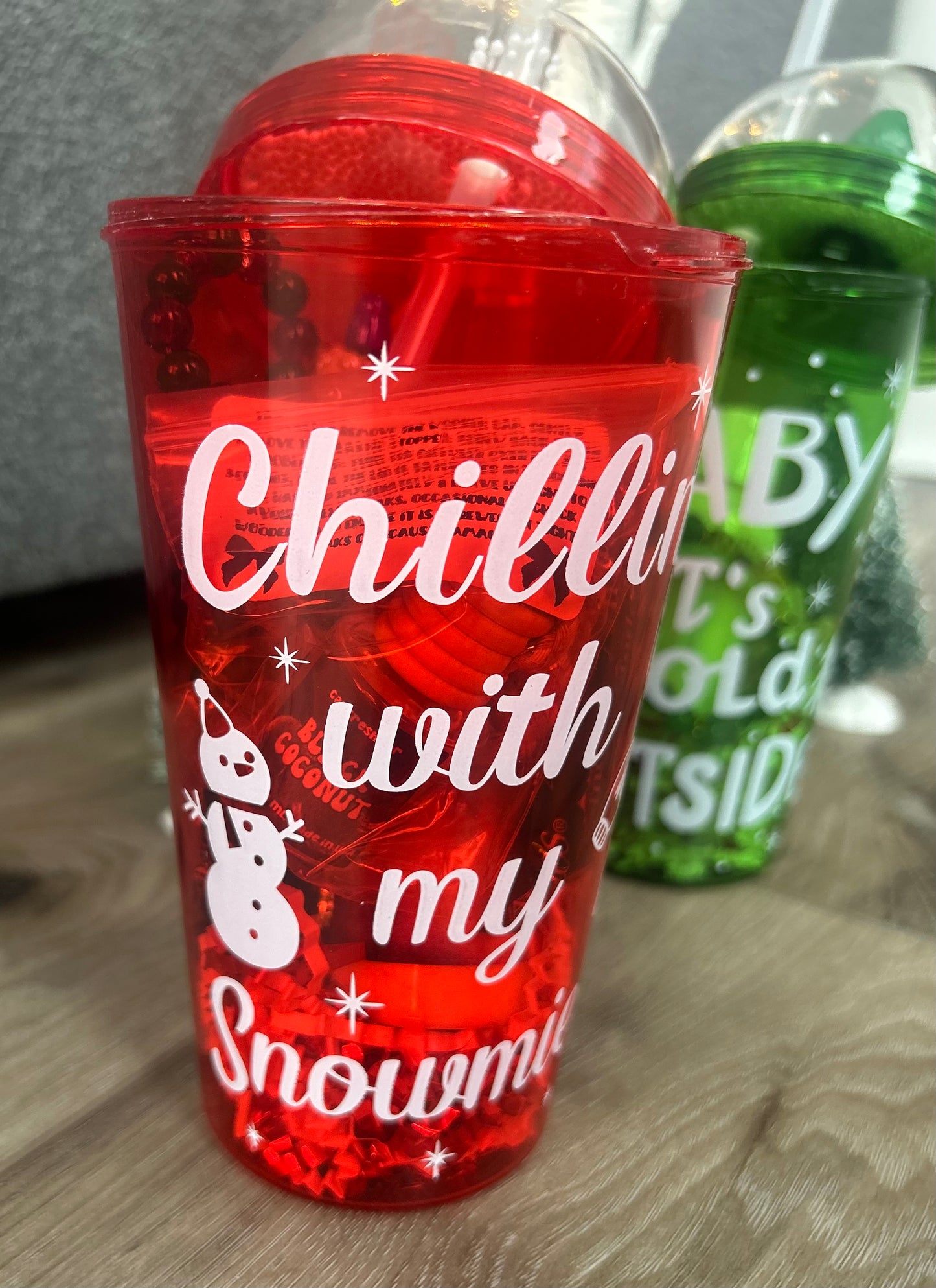 Holiday Theme Tumbler Self Care Set with Lotion