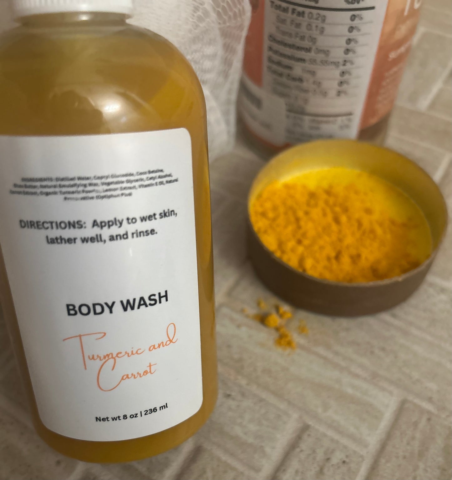 Turmeric and Carrot Body Wash