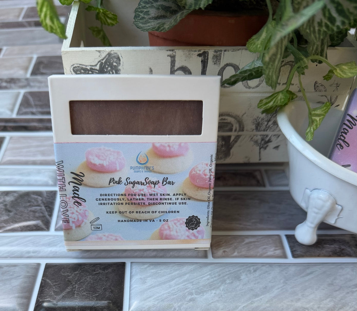 Pink Sugar Soap Bar