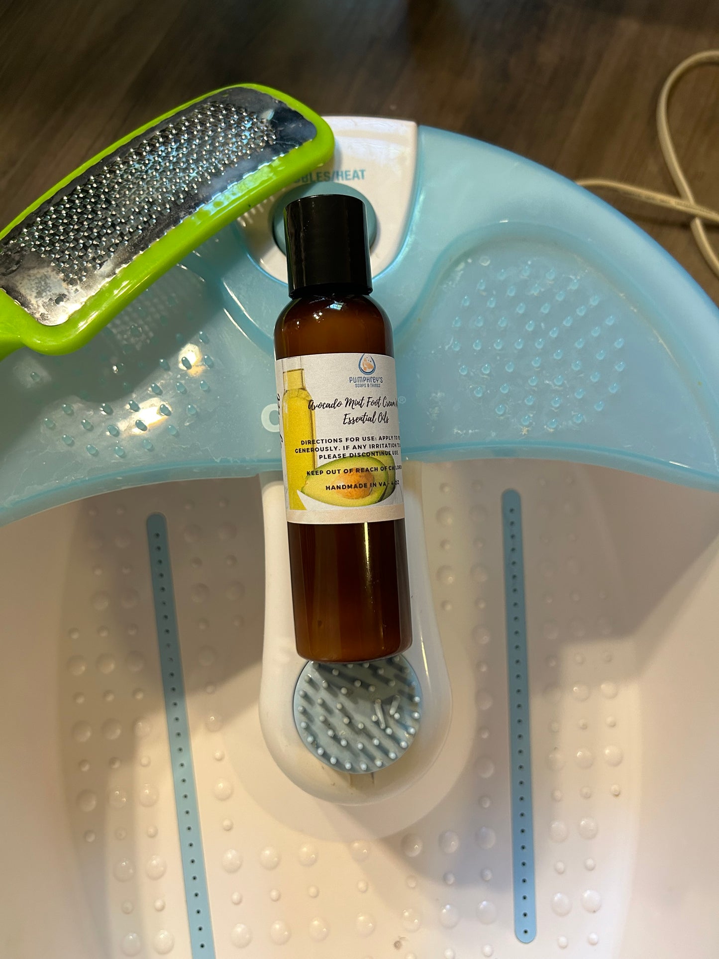 Avocado Mint Foot Cream With Essential Oils