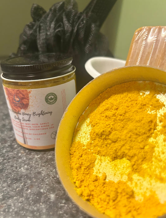 Turmeric and Manuka Honey Brightening Body Scrub
