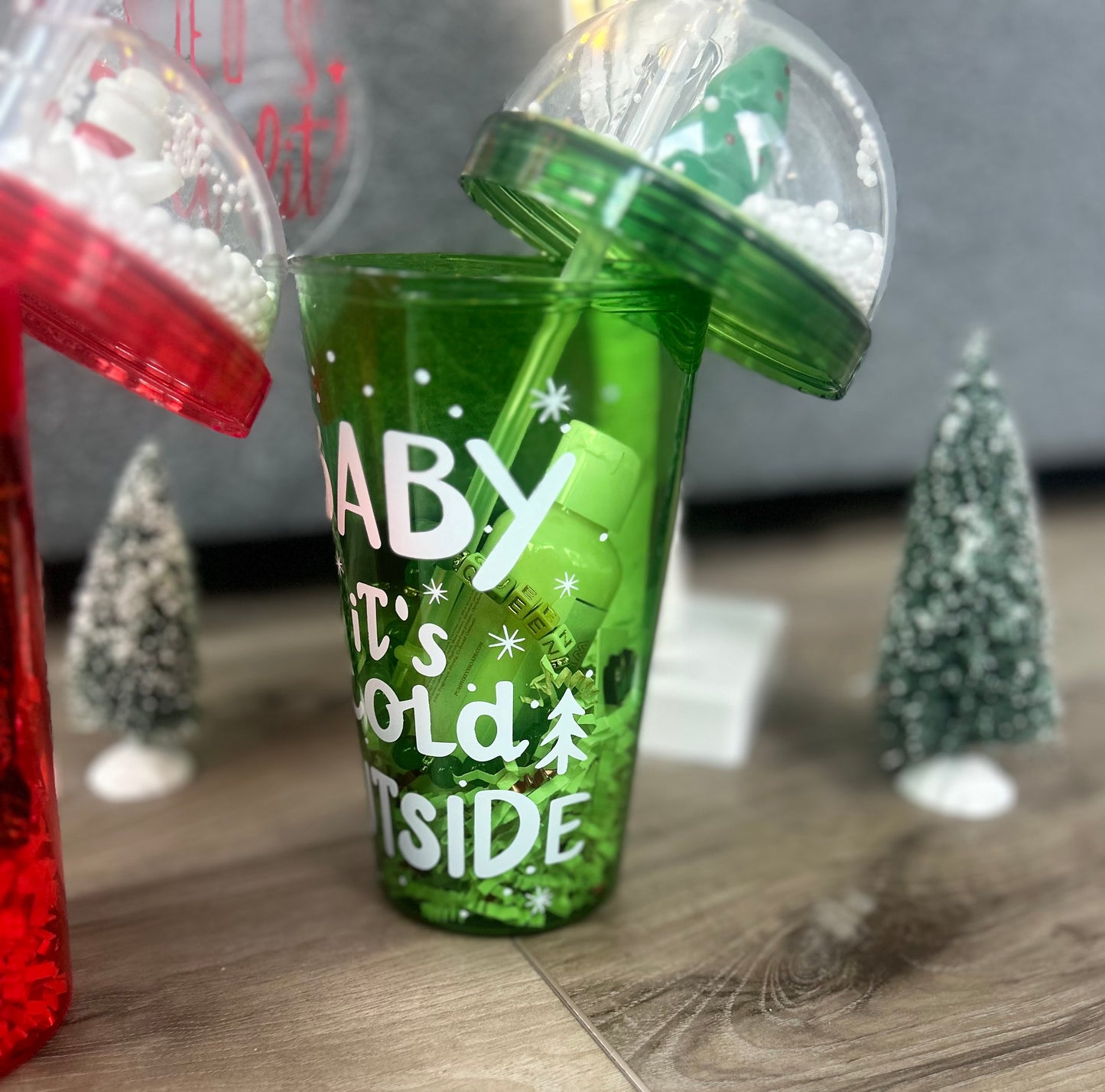 Holiday Theme Tumbler Self Care Set with Lotion