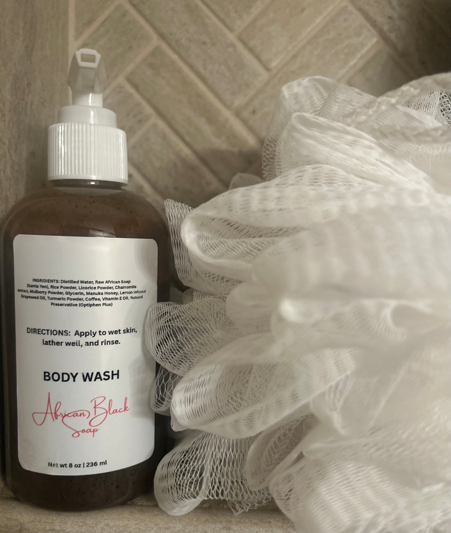 African Black Soap Face & Body Wash