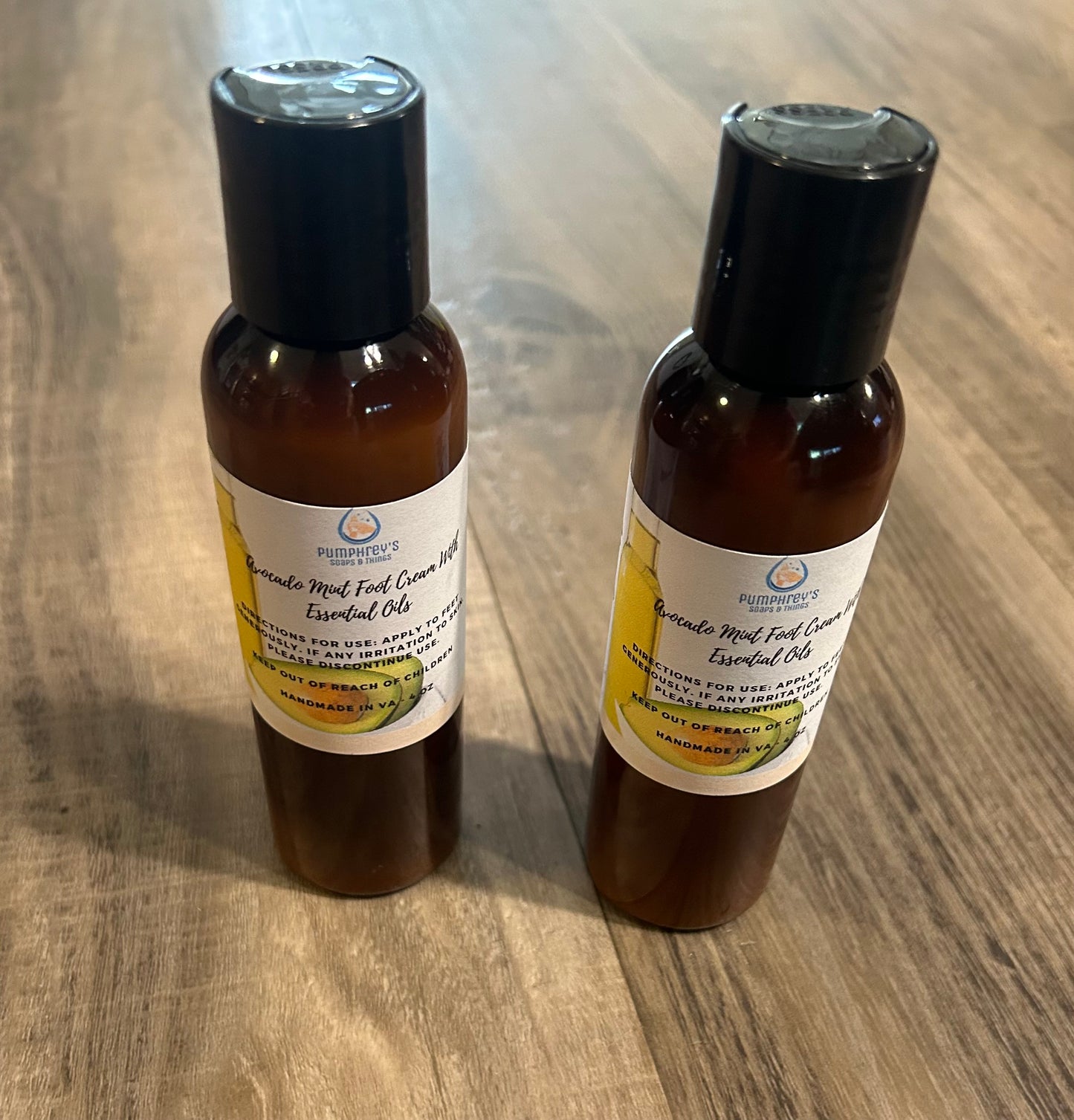 Avocado Mint Foot Cream With Essential Oils