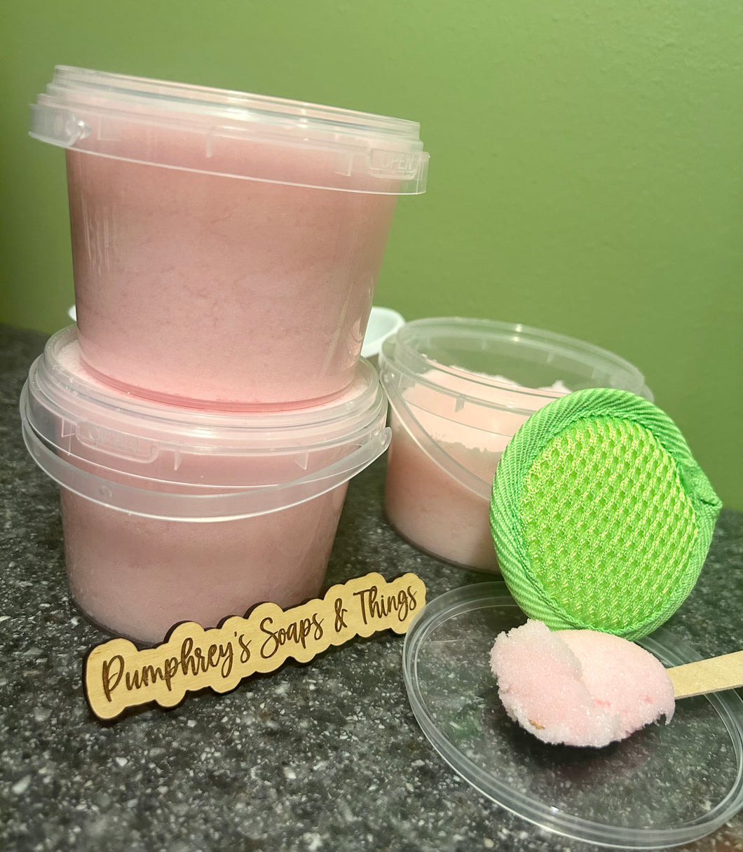 Pink Stardust Foaming Sugar Body Scrub