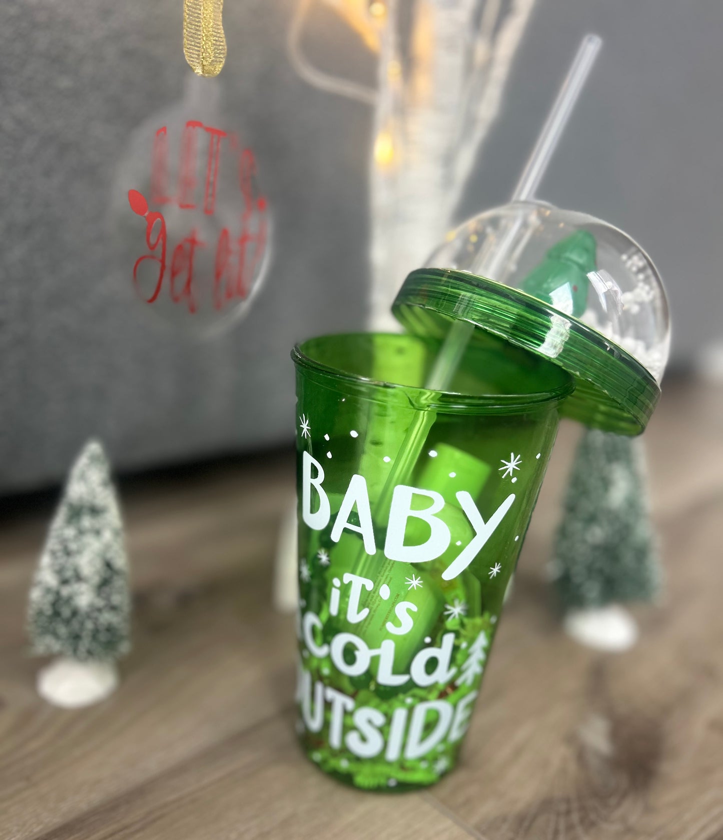 Holiday Theme Tumbler Self Care Set with Lotion