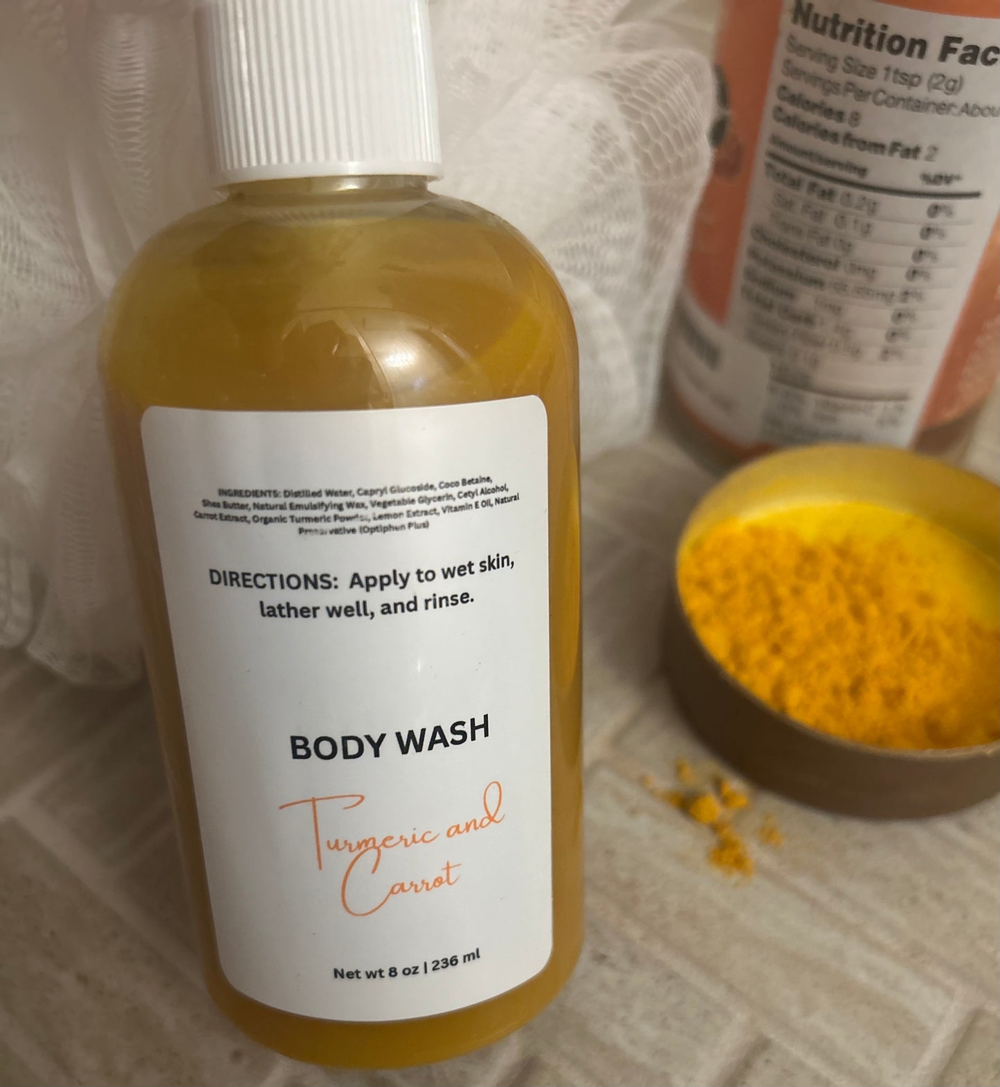 Turmeric and Carrot Body Wash
