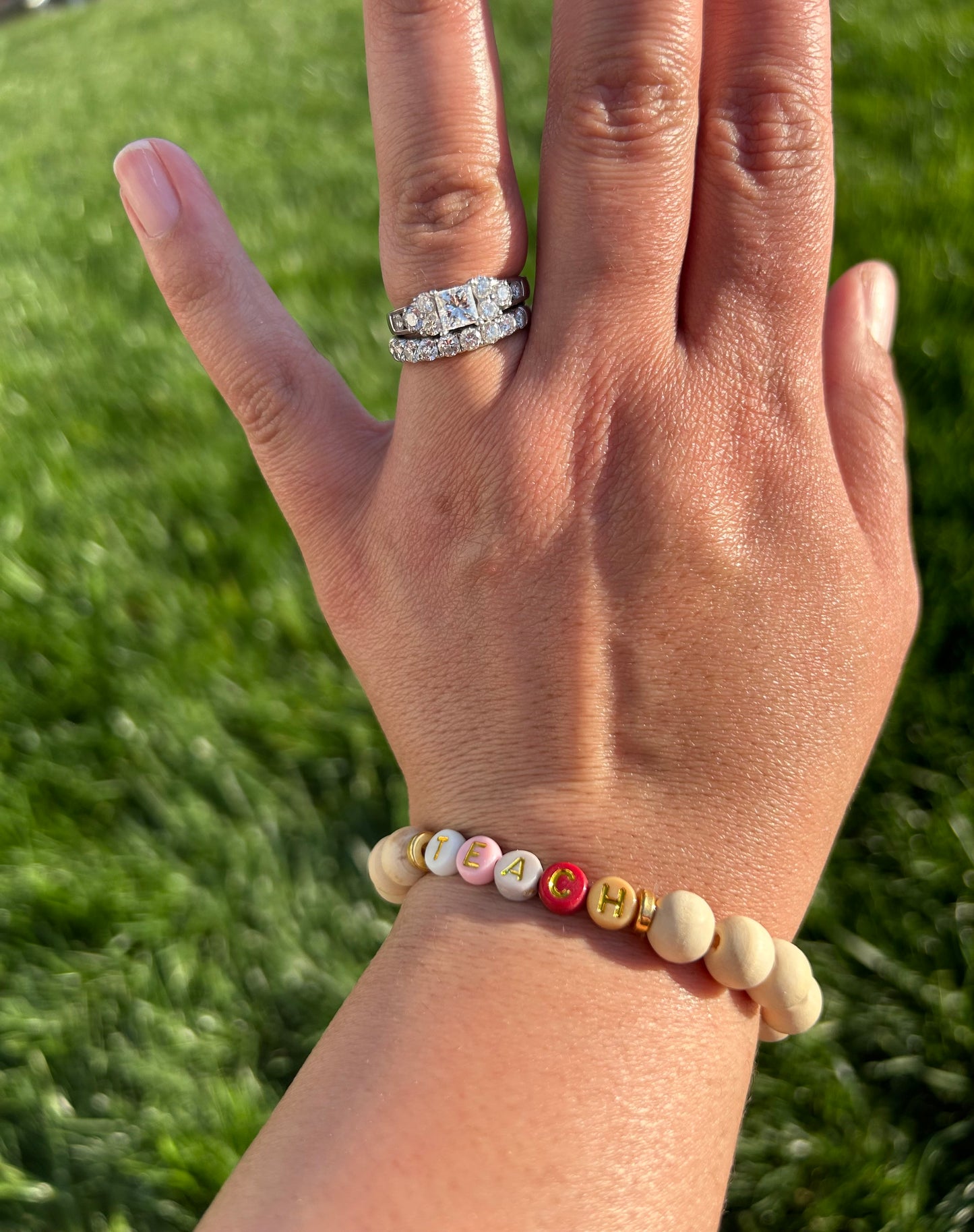 Stretchy Wooden Bracelet