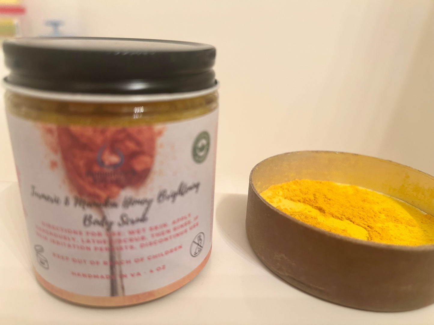 Turmeric and Manuka Honey Brightening Body Scrub