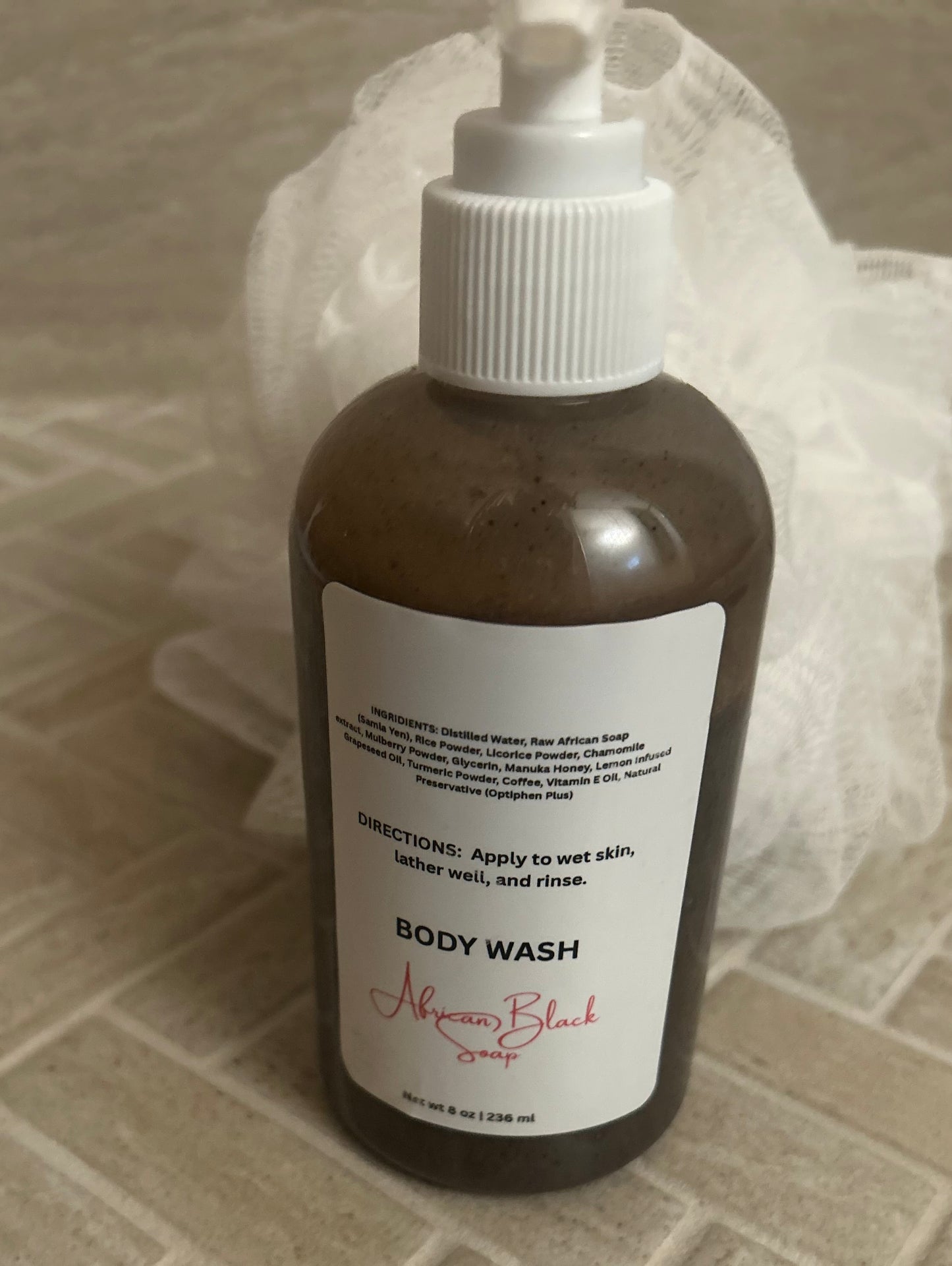 African Black Soap Face & Body Wash