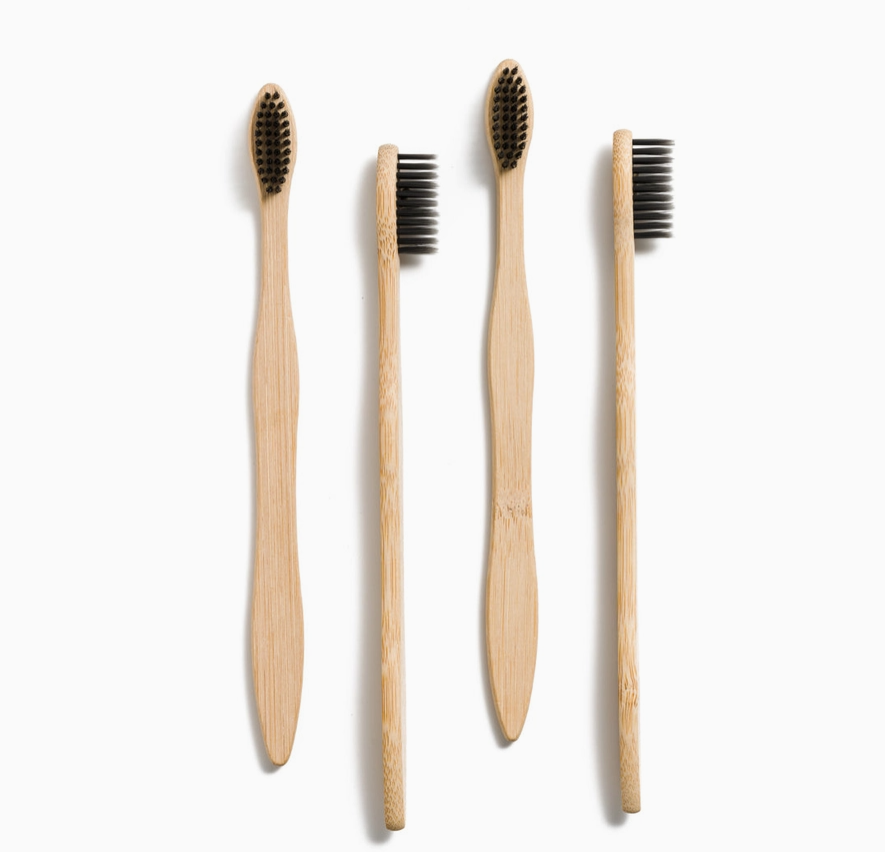 Charcoal-Infused Bamboo Manual Toothbrush
