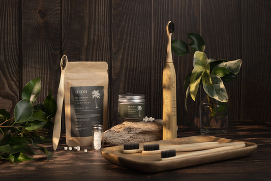 Charcoal-Infused Bamboo Manual Toothbrush