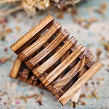 Load image into Gallery viewer, Wooden Bamboo Soap Dish
