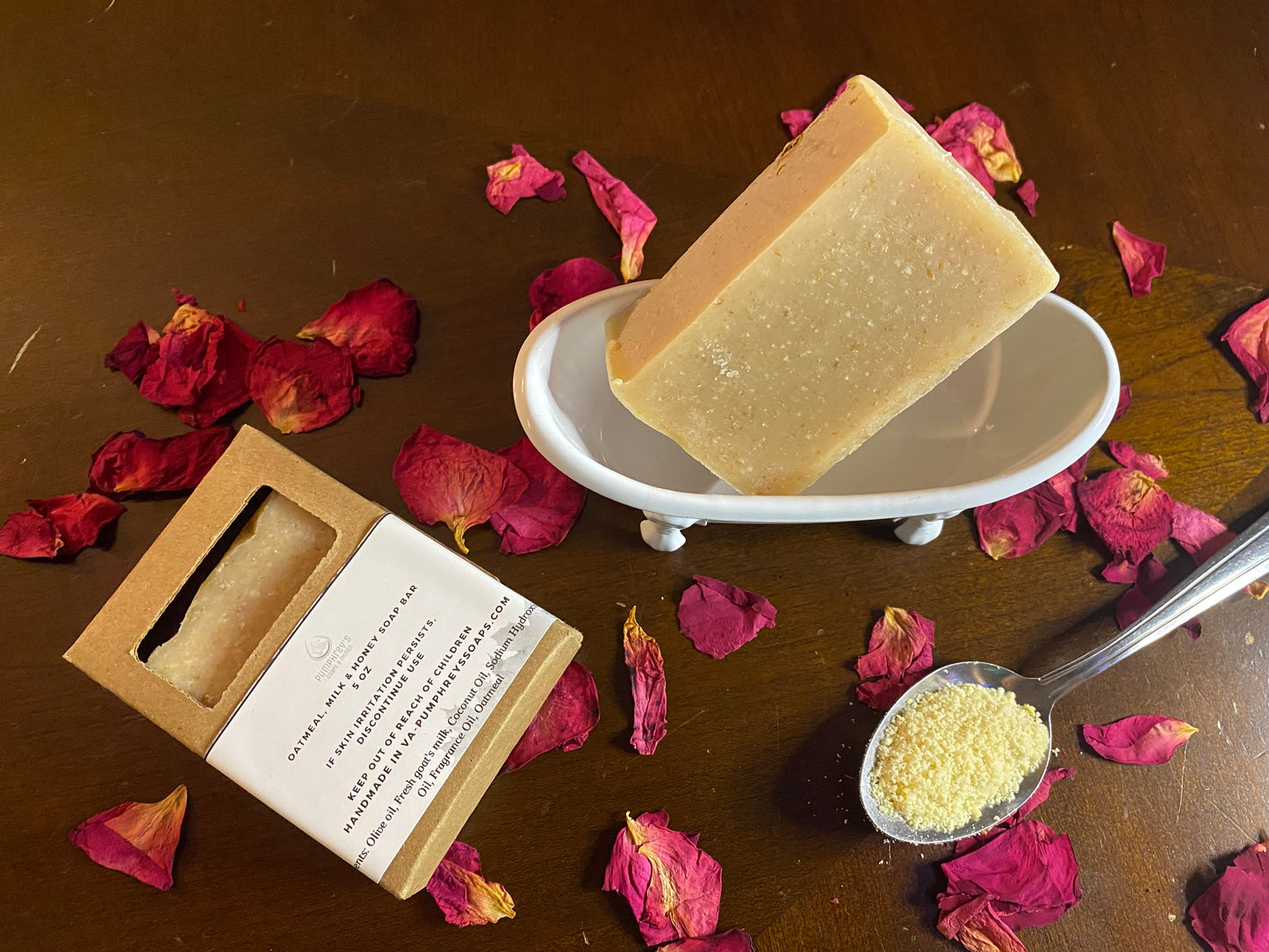 Oatmeal, Milk, and Honey Soap Bar