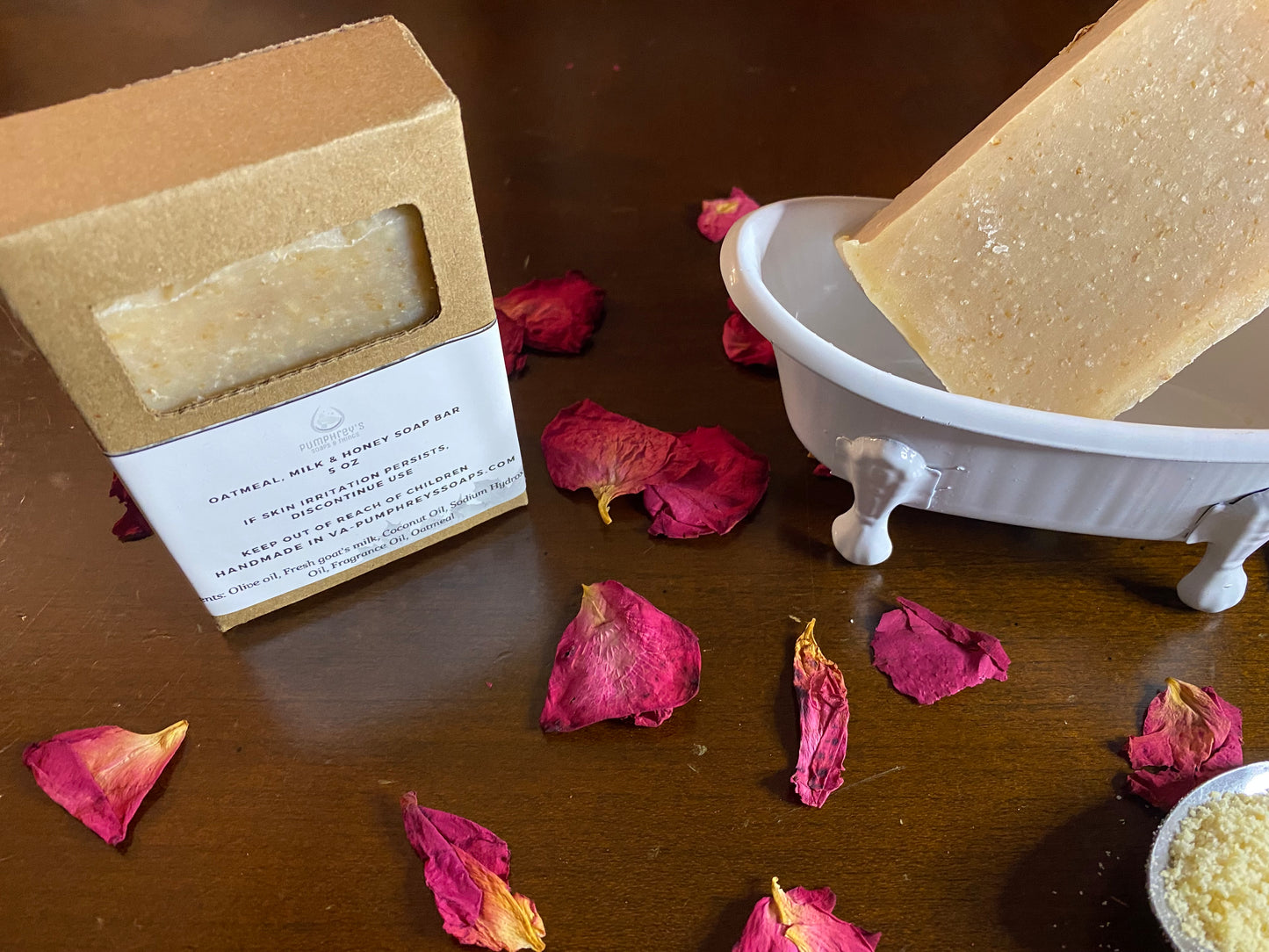 Oatmeal, Milk, and Honey Soap Bar
