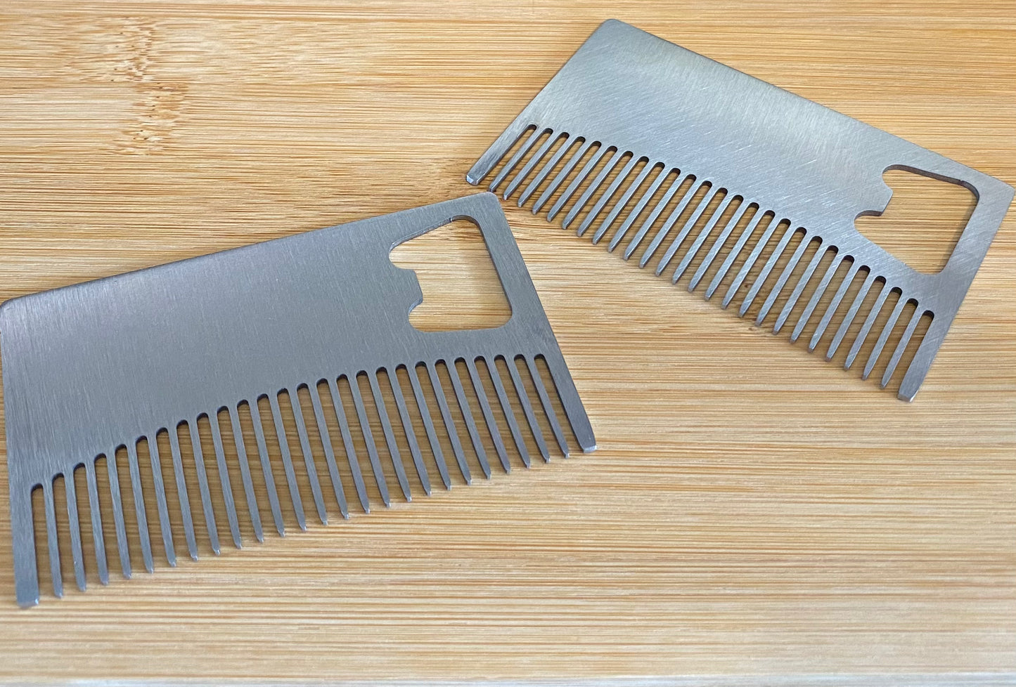 Stainless Steel Beard Comb and Bottle Opener