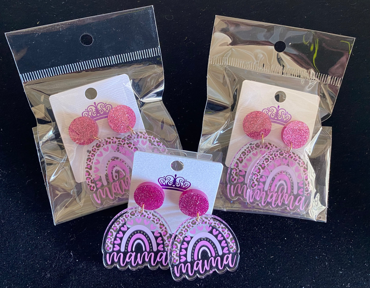 Mom/Mama Acrylic Earrings