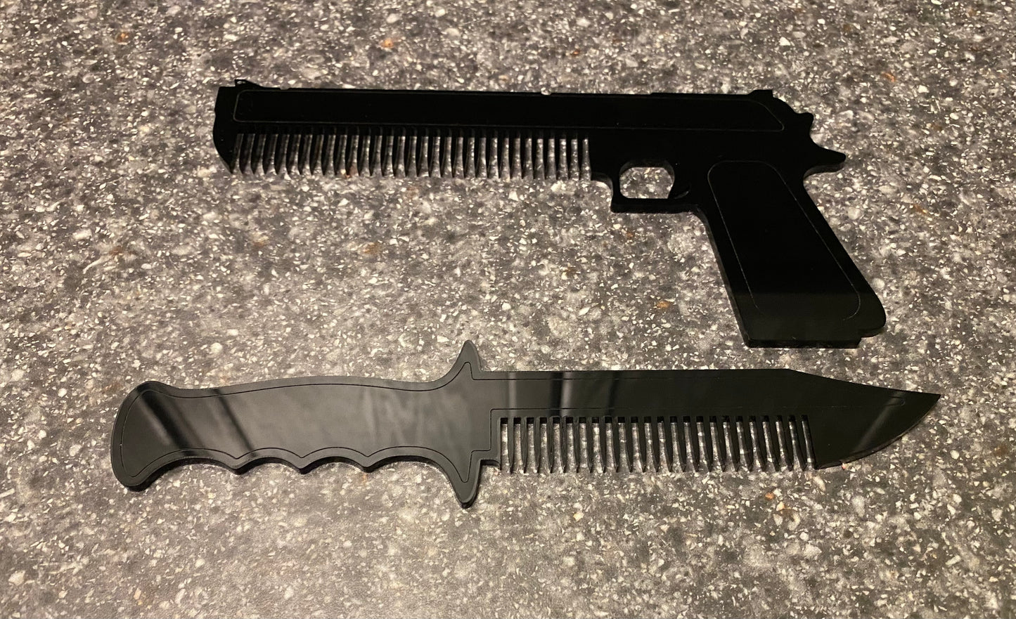 Acrylic Black Beard Comb