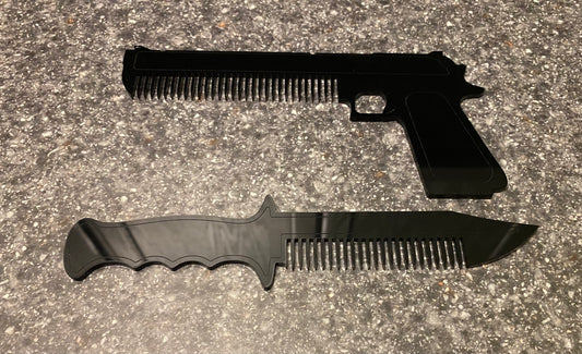 Acrylic Black Beard Comb